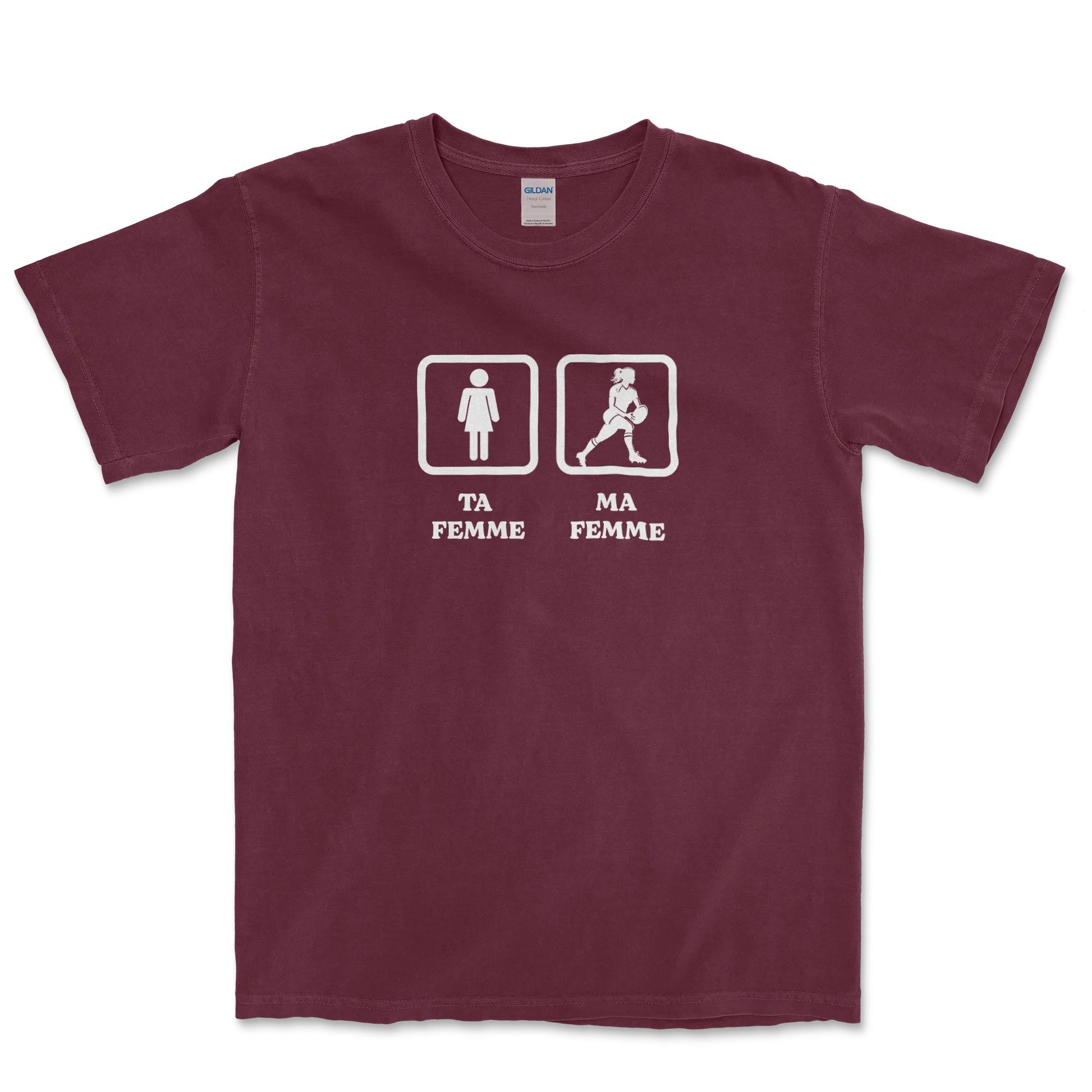 T-shirt Rugby Humour – Ta Femme, Ma Femme-Garçon bien vêtu
