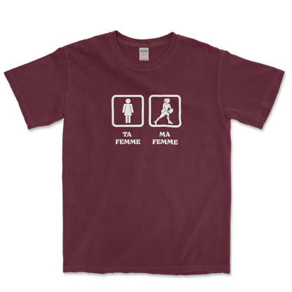 T-shirt Rugby Humour – Ta Femme, Ma Femme-Garçon bien vêtu