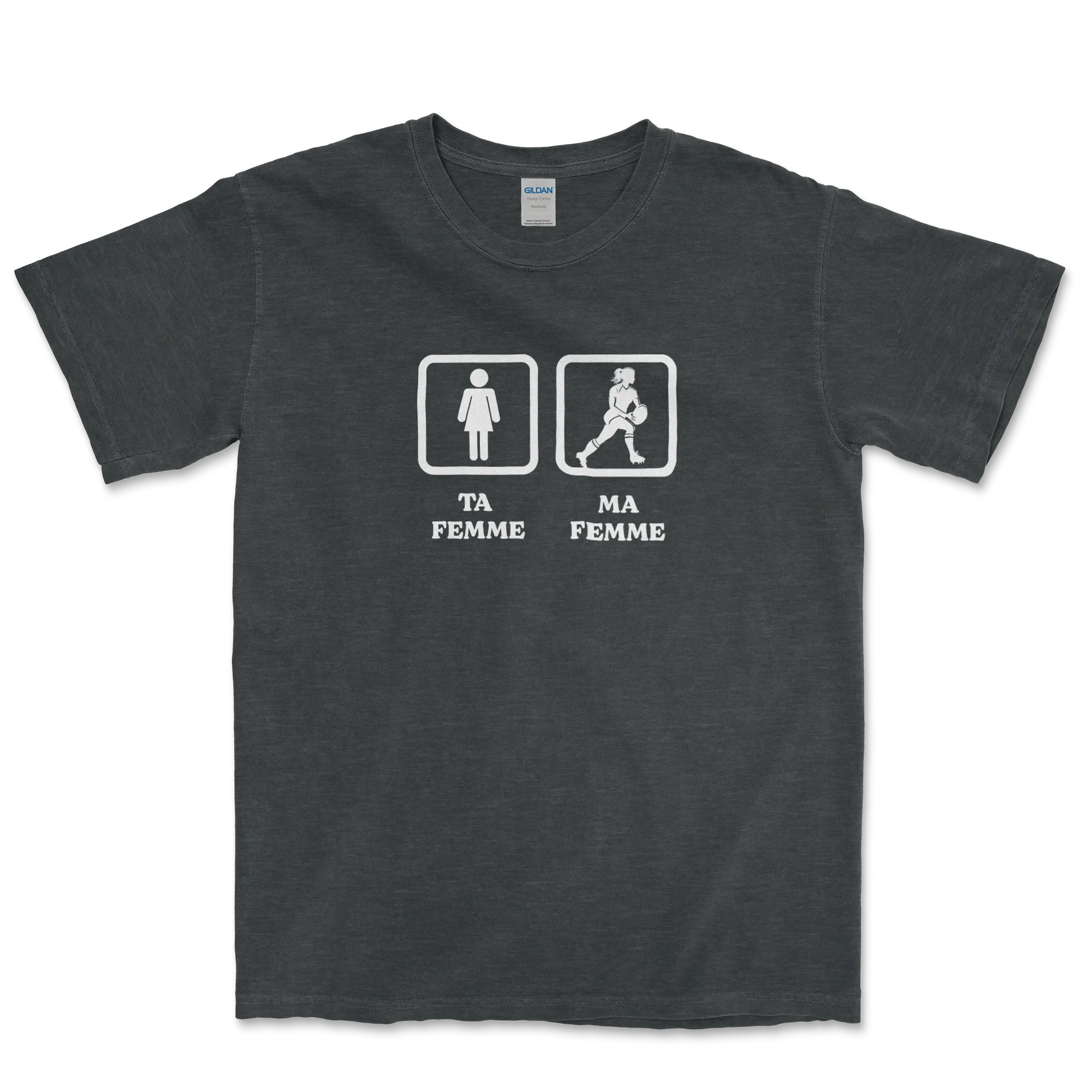 T-shirt Rugby Humour – Ta Femme, Ma Femme-Garçon bien vêtu