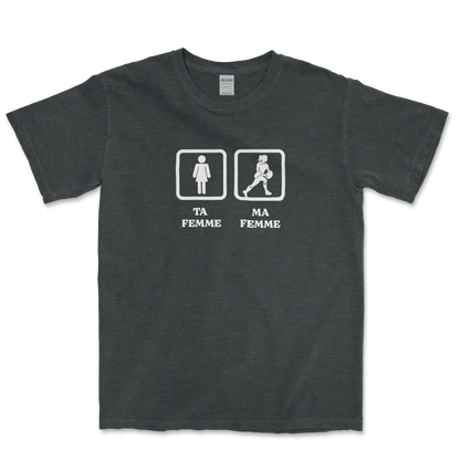 T-shirt Rugby Humour – Ta Femme, Ma Femme-Garçon bien vêtu