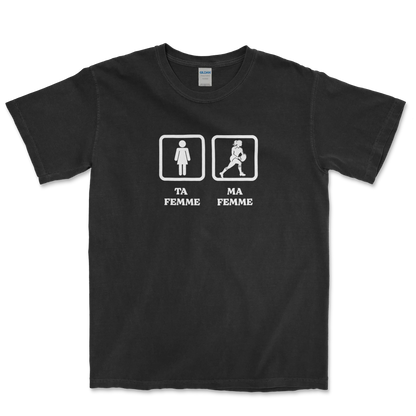 T-shirt Rugby Humour – Ta Femme, Ma Femme-Garçon bien vêtu