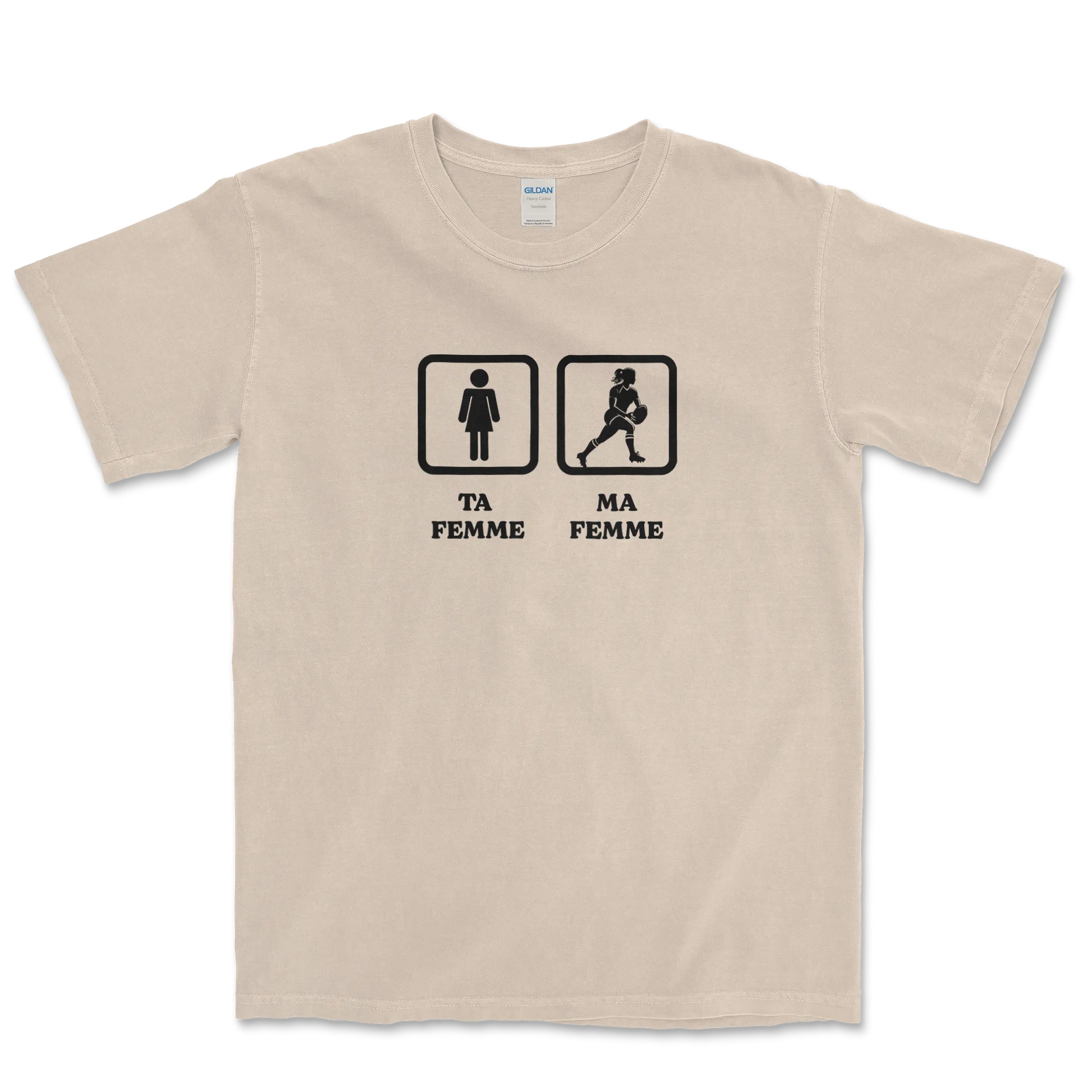 T-shirt Rugby Humour – Ta Femme, Ma Femme-Garçon bien vêtu