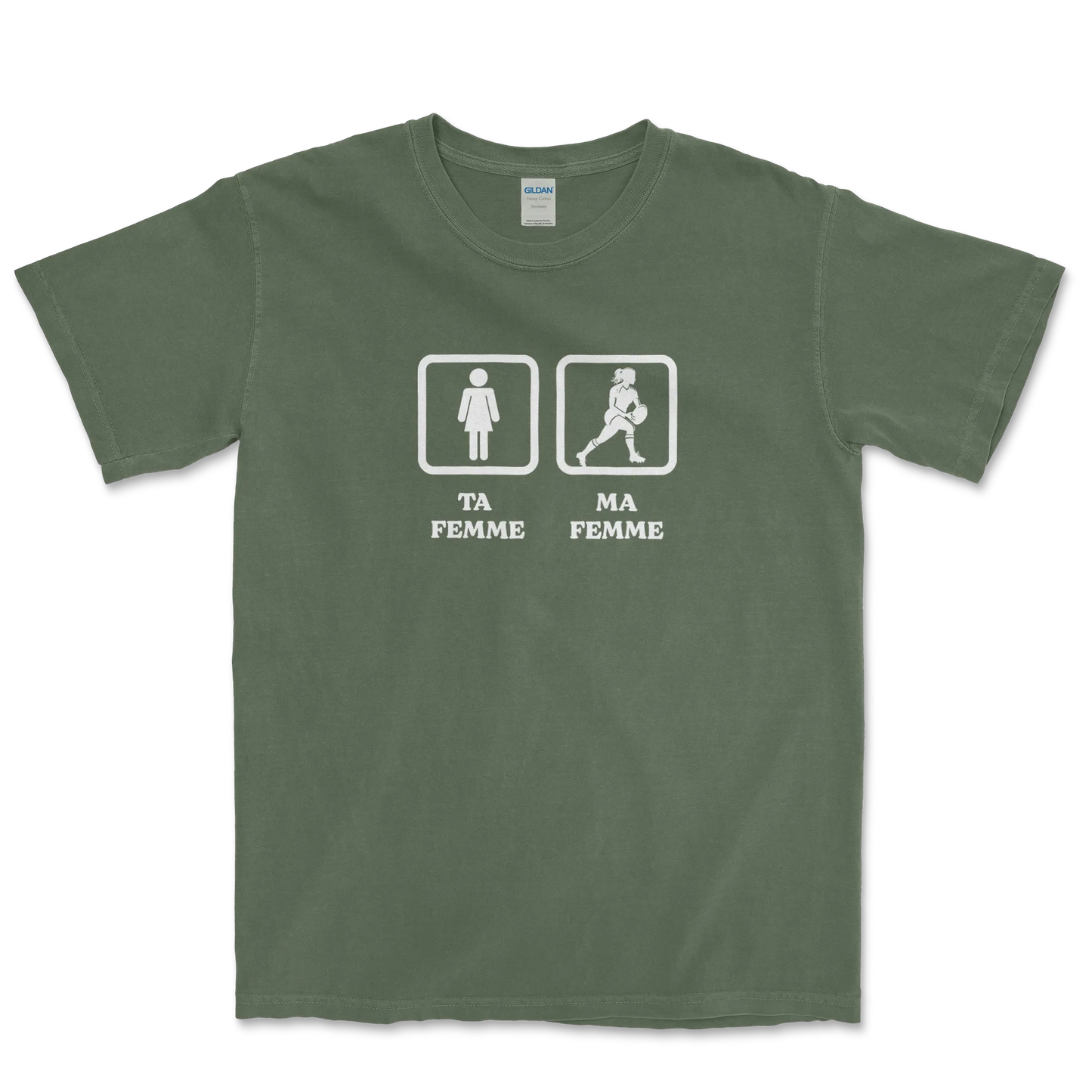 T-shirt Rugby Humour – Ta Femme, Ma Femme-Garçon bien vêtu