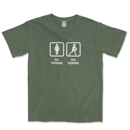 T-shirt Rugby Humour – Ta Femme, Ma Femme-Garçon bien vêtu