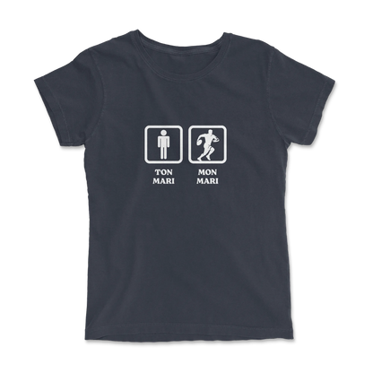 T-shirt Rugby Humour – Ton Mari, Mon Mari-Garçon bien vêtu