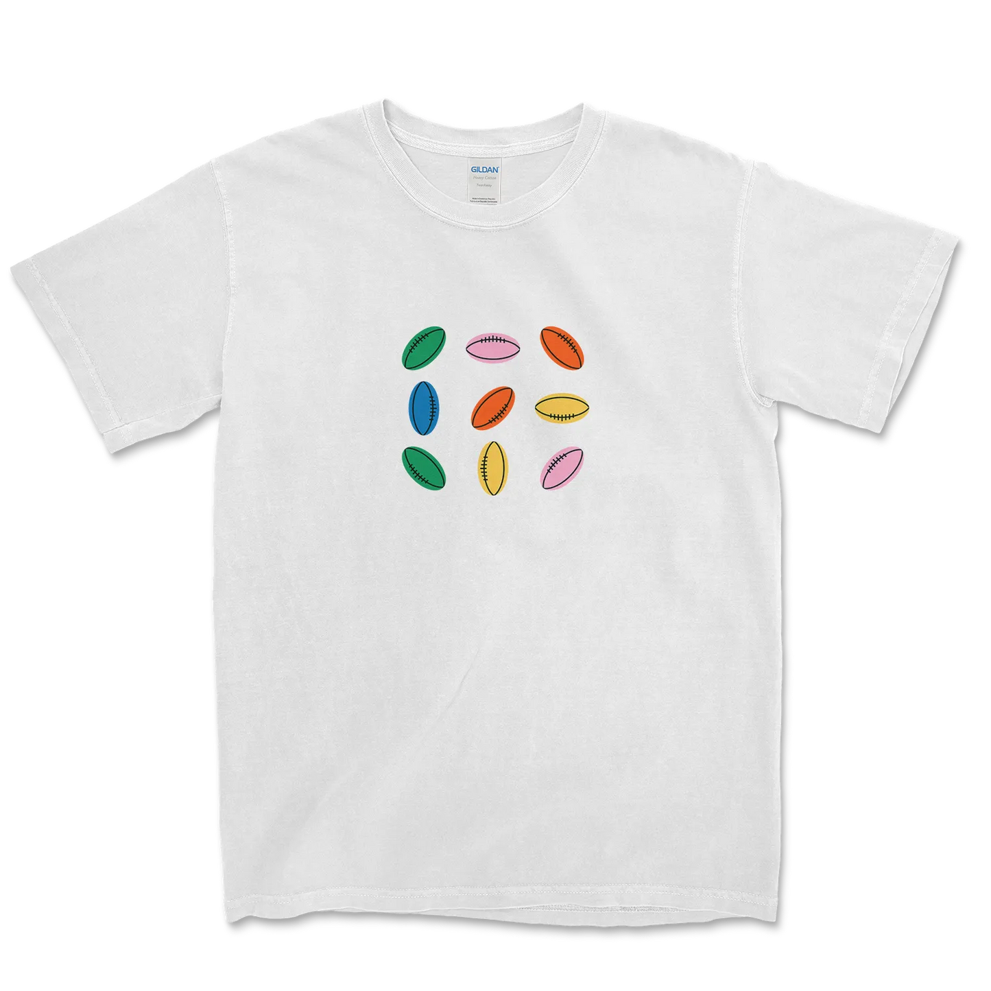 T-shirt Rugby Lifestyle – Ballons en Couleurs-Garçon bien vêtu