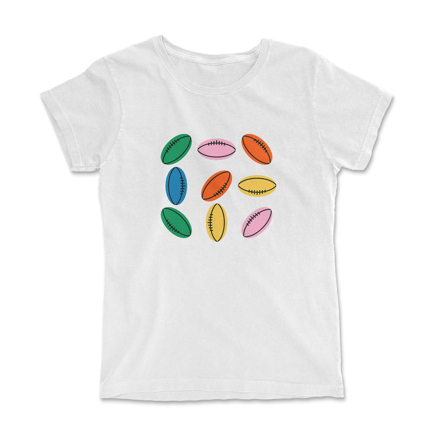 T-shirt Rugby Lifestyle – Ballons en Couleurs-Garçon bien vêtu