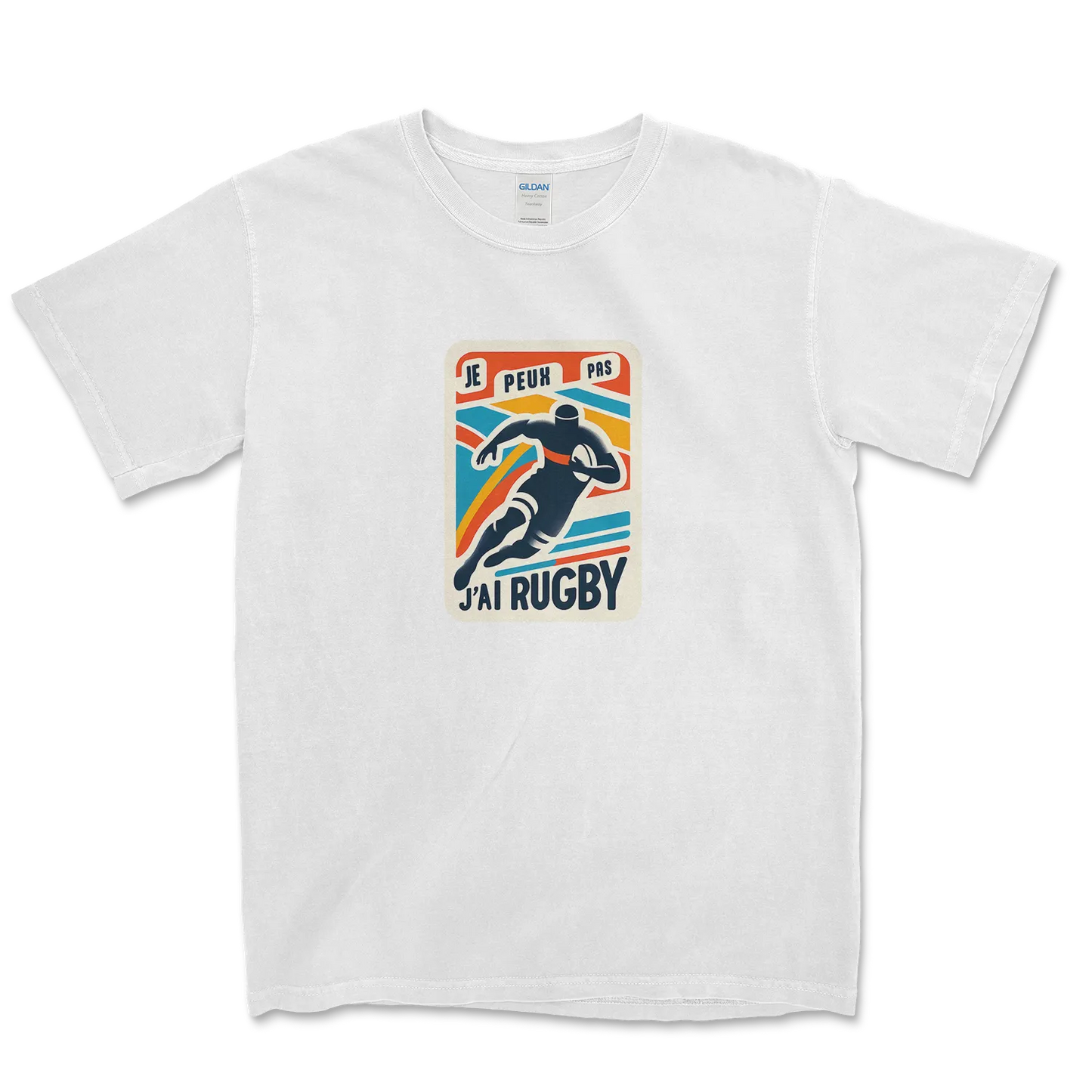 T-shirt Rugby Lifestyle – Je Peux Pas, J’ai Rugby-Garçon bien vêtu