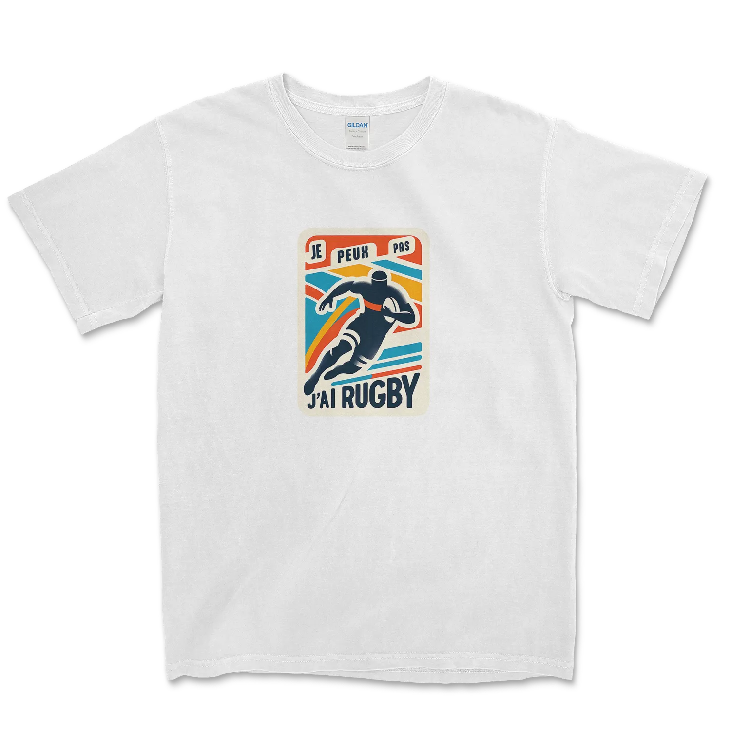 T-shirt Rugby Lifestyle – Je Peux Pas, J’ai Rugby-Garçon bien vêtu