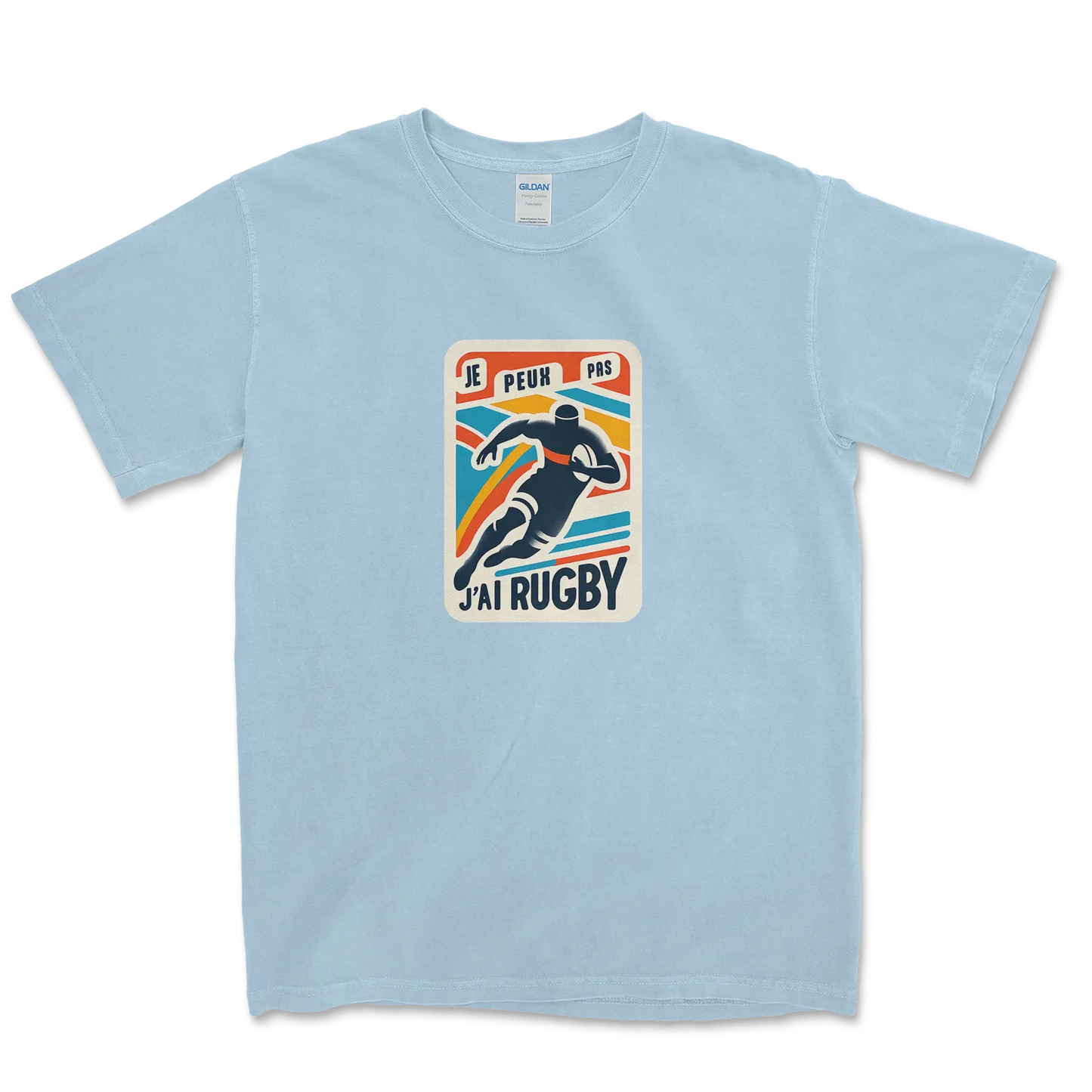 T-shirt Rugby Lifestyle – Je Peux Pas, J’ai Rugby-Garçon bien vêtu