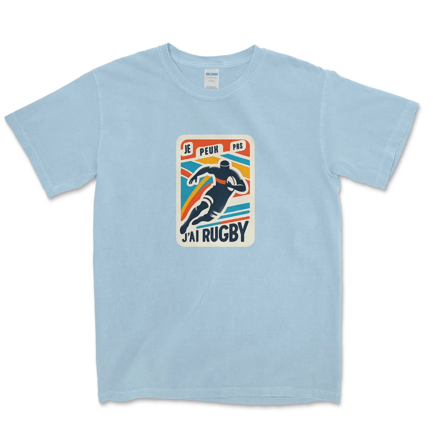 T-shirt Rugby Lifestyle – Je Peux Pas, J’ai Rugby-Garçon bien vêtu