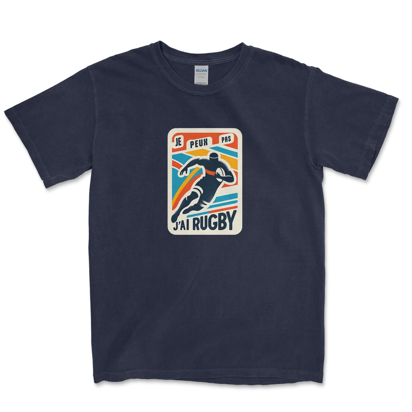 T-shirt Rugby Lifestyle – Je Peux Pas, J’ai Rugby-Garçon bien vêtu
