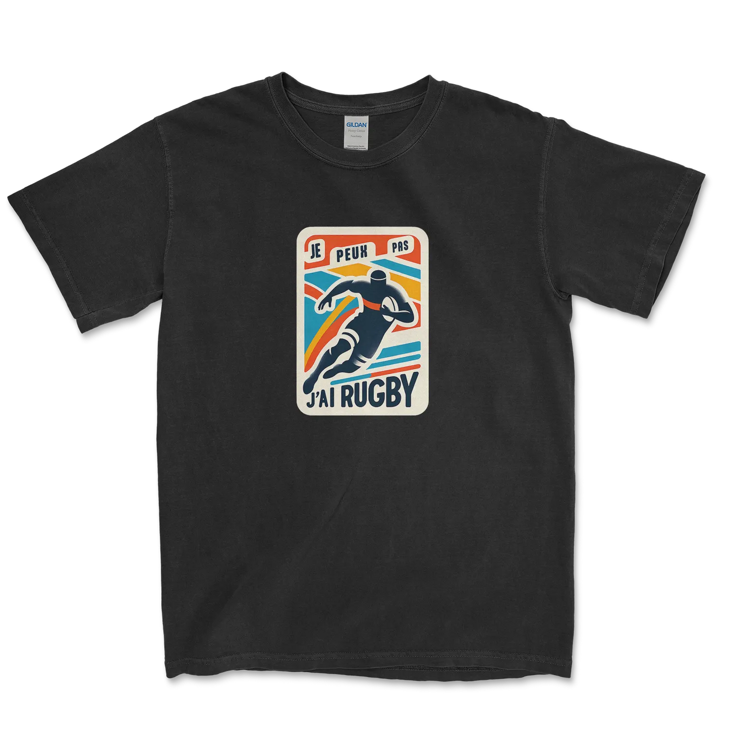 T-shirt Rugby Lifestyle – Je Peux Pas, J’ai Rugby-Garçon bien vêtu