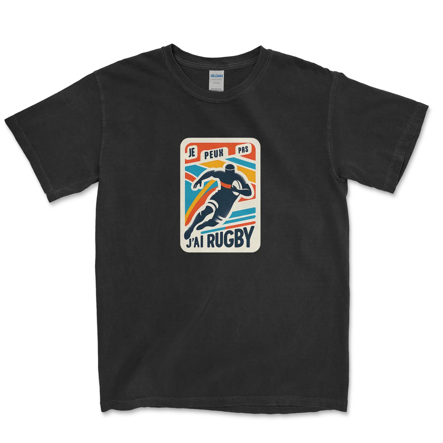 T-shirt Rugby Lifestyle – Je Peux Pas, J’ai Rugby-Garçon bien vêtu