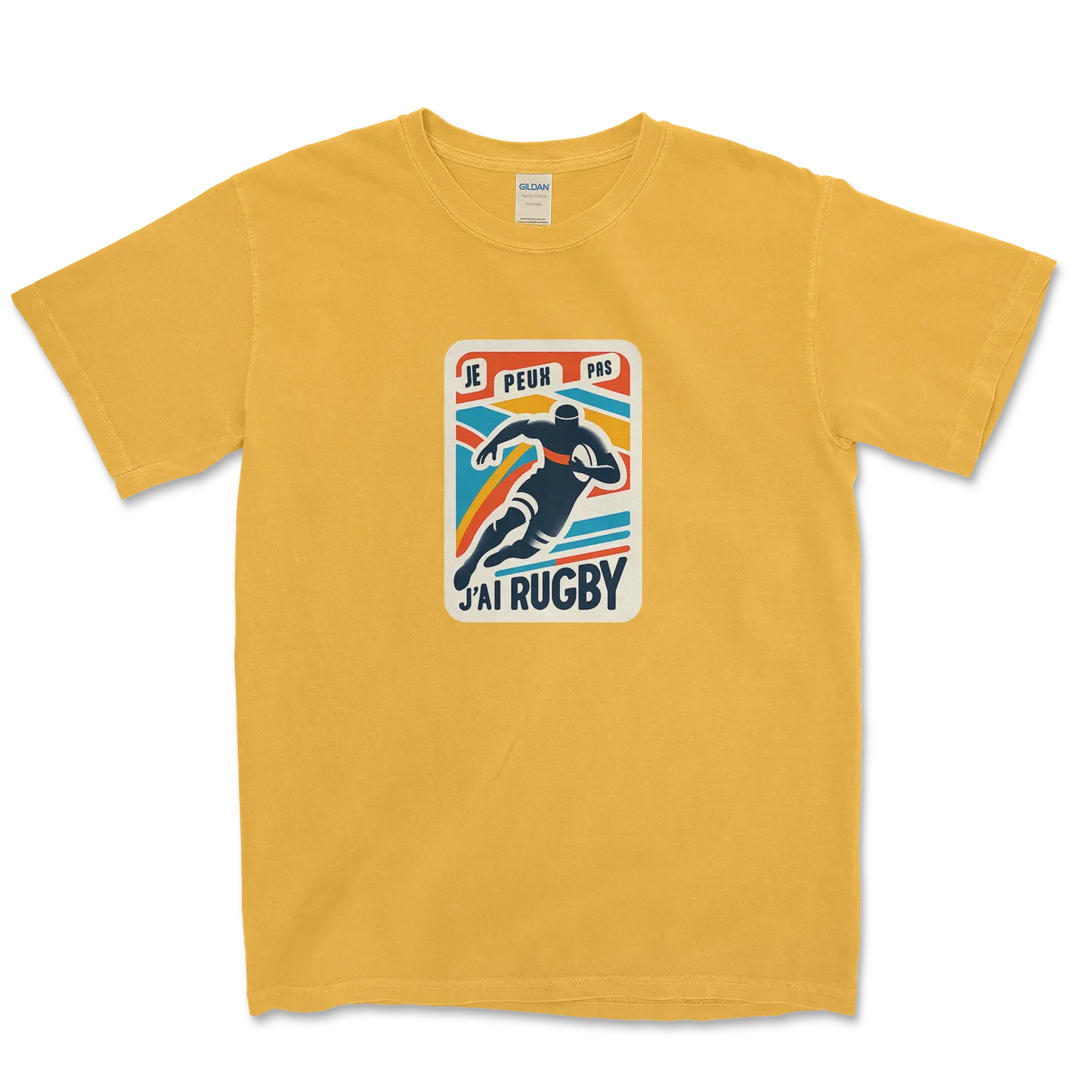 T-shirt Rugby Lifestyle – Je Peux Pas, J’ai Rugby-Garçon bien vêtu