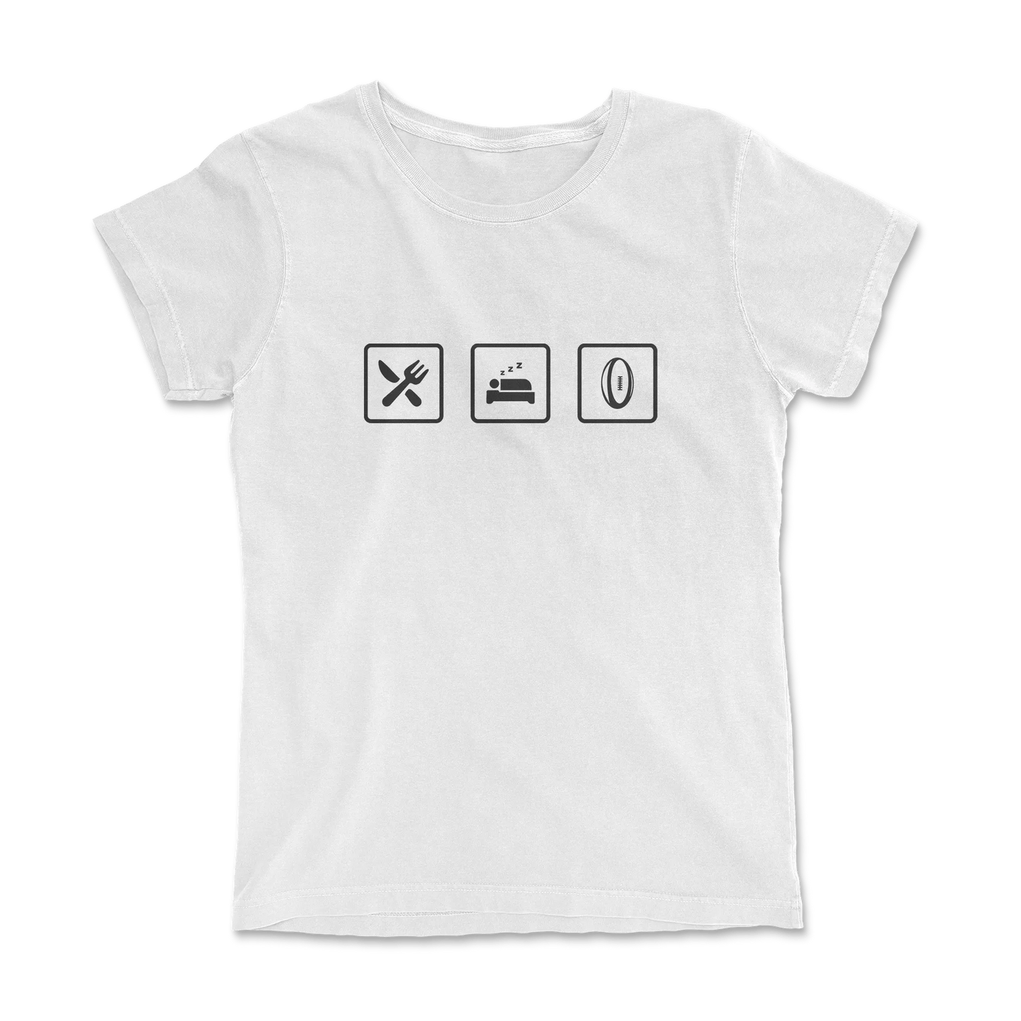 T-shirt Rugby Lifestyle – Manger, Dormir, Rugby-Garçon bien vêtu
