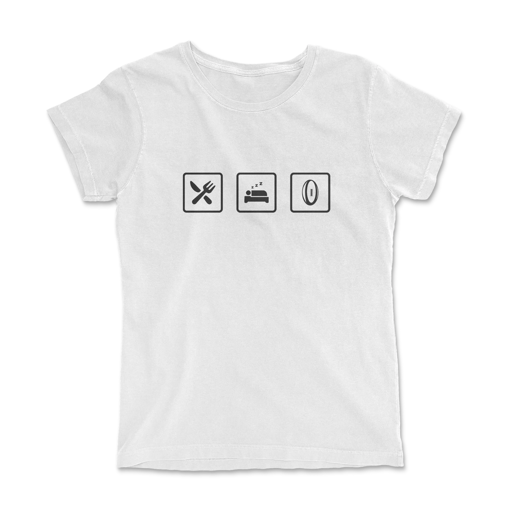 T-shirt Rugby Lifestyle – Manger, Dormir, Rugby-Garçon bien vêtu