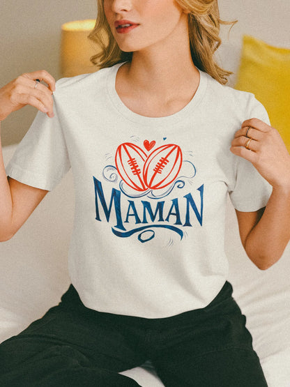 T-shirt Rugby Maman – Passion Ovale & Fierté Familiale-Garçon bien vêtu