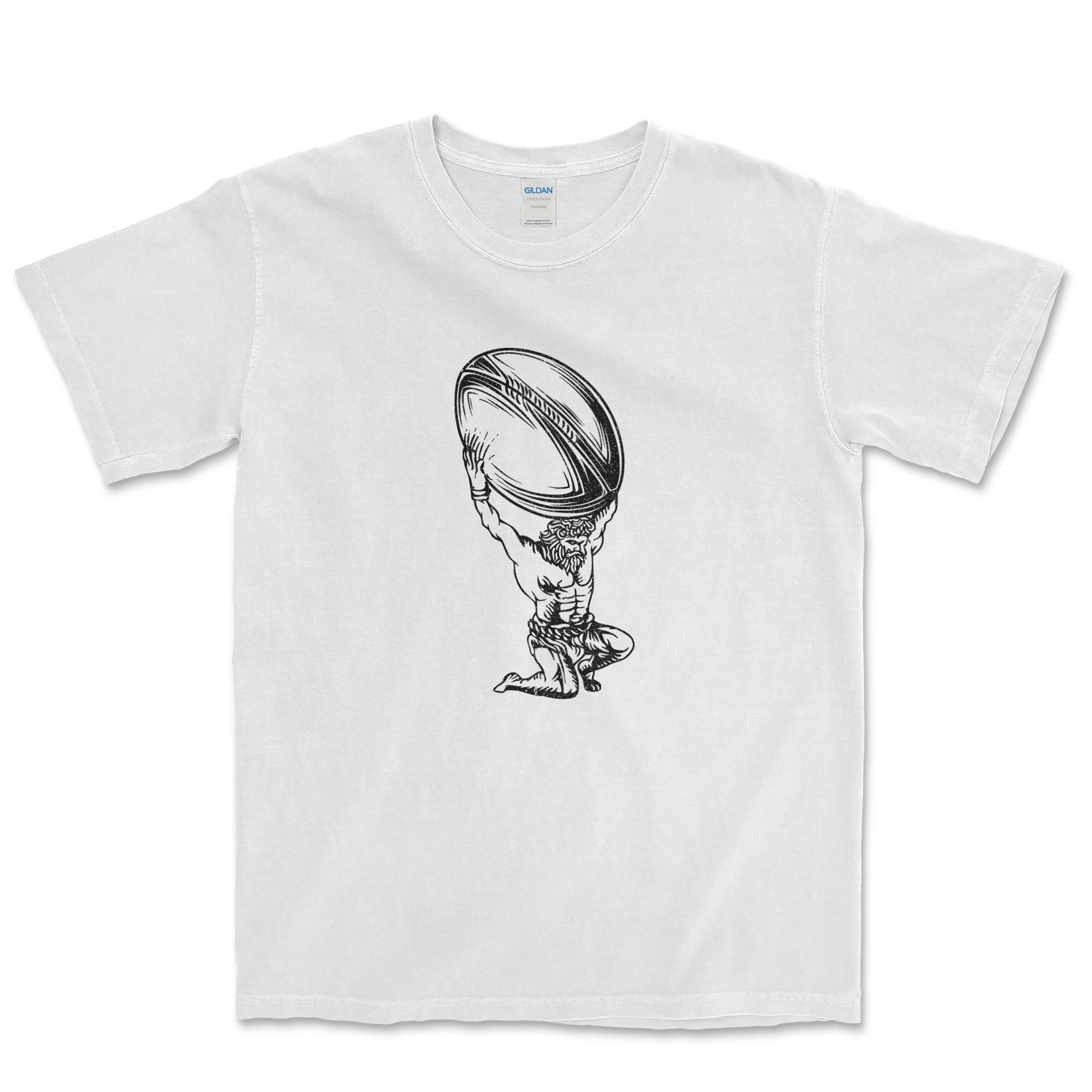 T-shirt Rugby Mythologique – Atlas du Ballon Ovale-Garçon bien vêtu