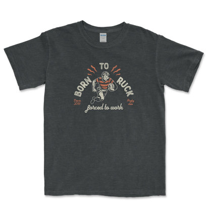 T-shirt Rugby Passion – Born to Ruck, Forced to Work-Garçon bien vêtu
