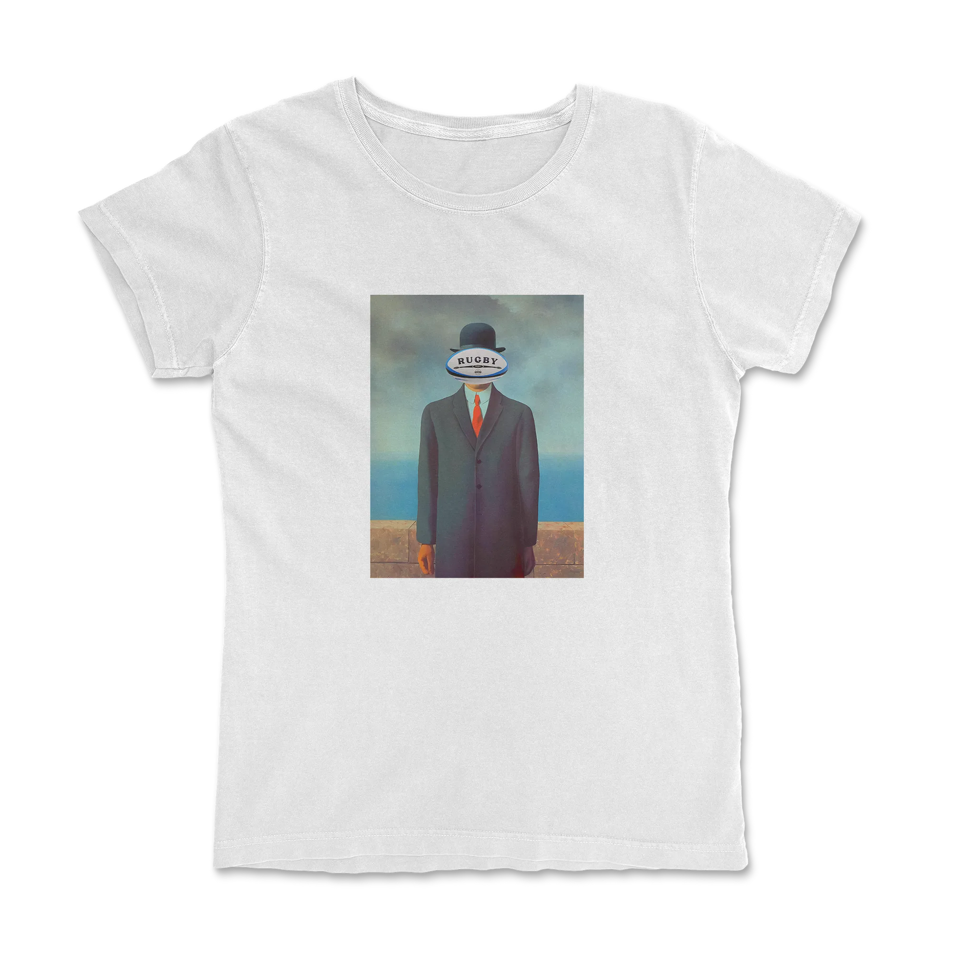 T-shirt Rugby Surréaliste – L’Homme Ovale-Garçon bien vêtu