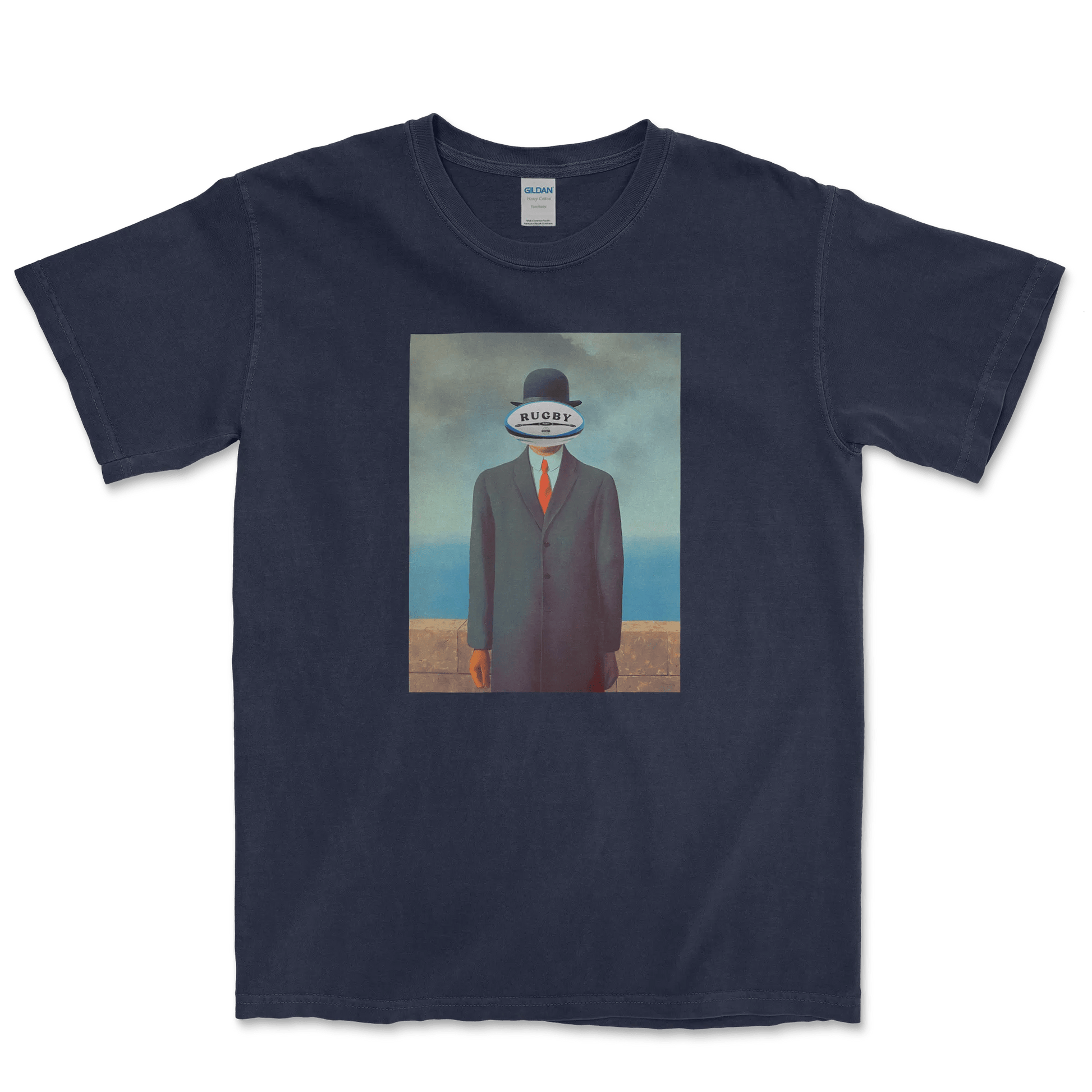 T-shirt Rugby Surréaliste – L’Homme Ovale-Garçon bien vêtu