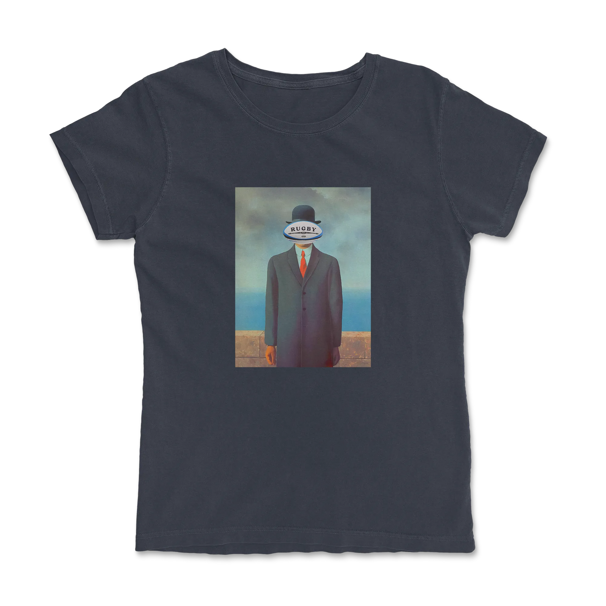T-shirt Rugby Surréaliste – L’Homme Ovale-Garçon bien vêtu