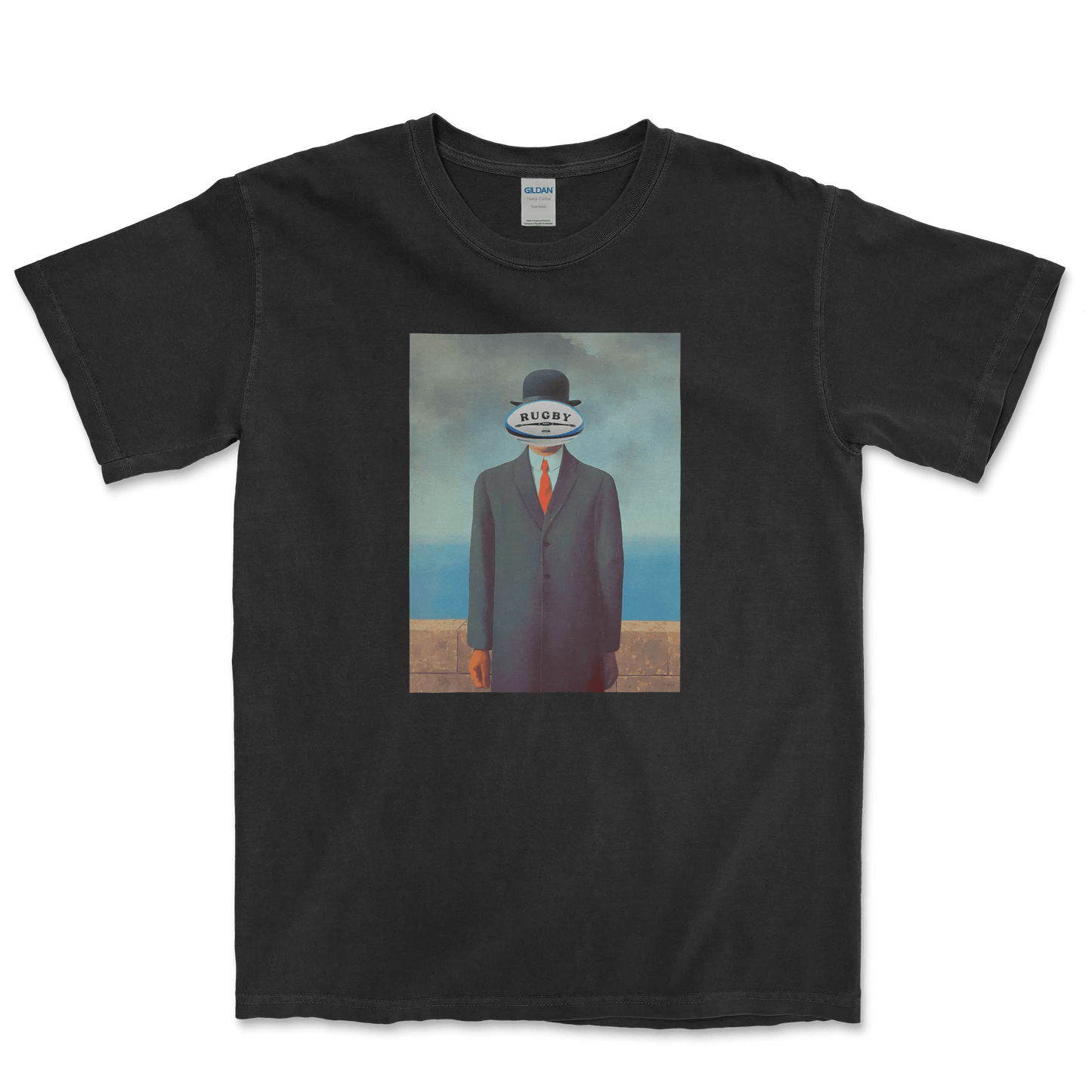 T-shirt Rugby Surréaliste – L’Homme Ovale-Garçon bien vêtu