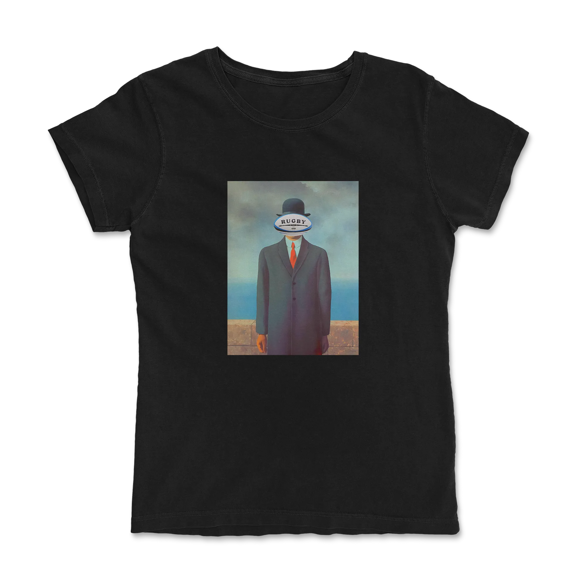 T-shirt Rugby Surréaliste – L’Homme Ovale-Garçon bien vêtu