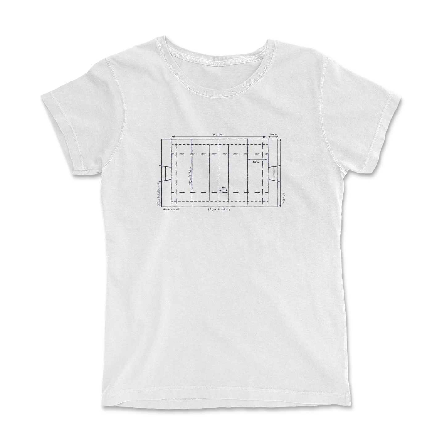 T-shirt Rugby Technique – Plan du Terrain-Garçon bien vêtu