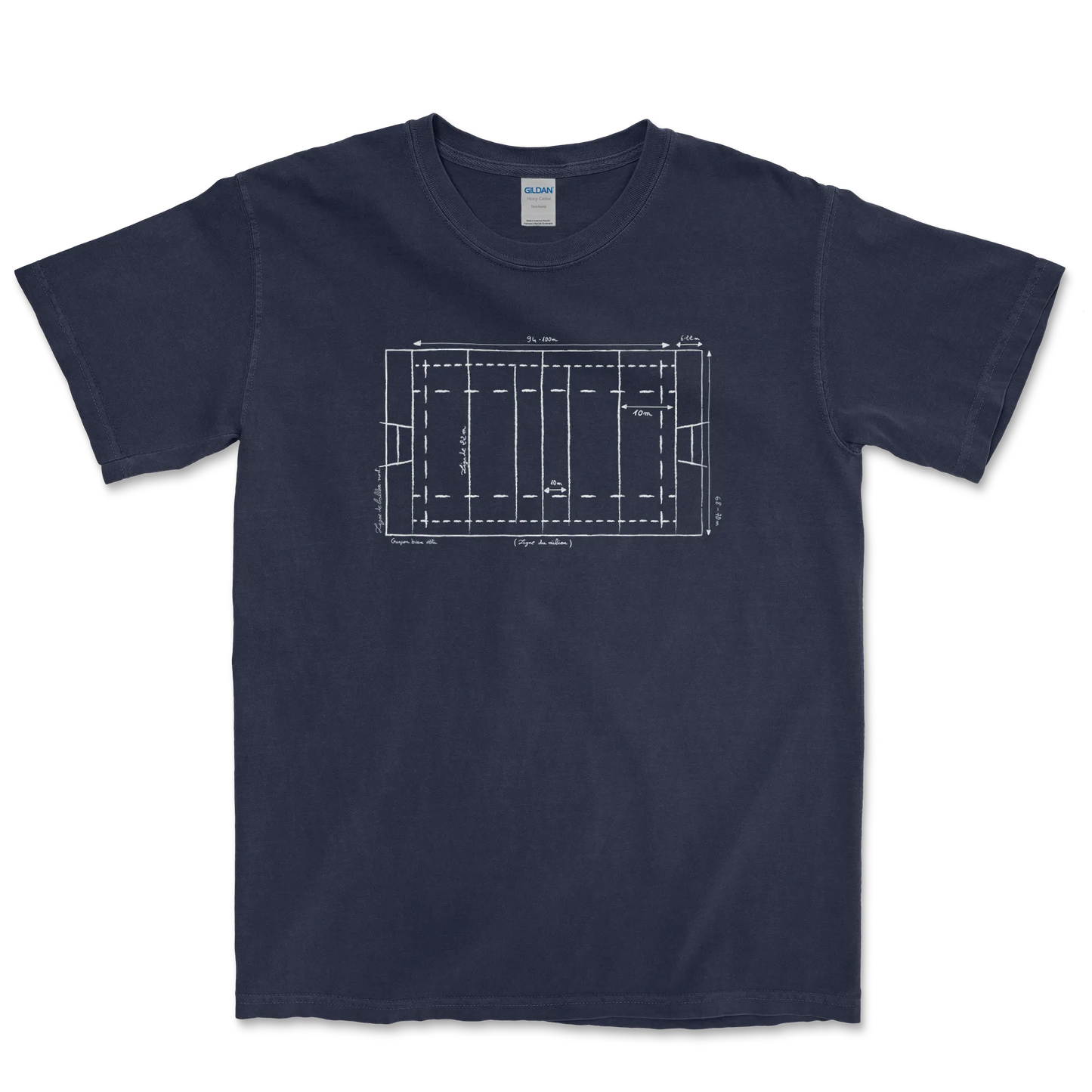 T-shirt Rugby Technique – Plan du Terrain-Garçon bien vêtu