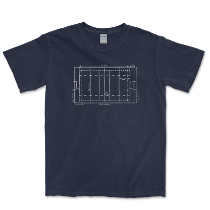 T-shirt Rugby Technique – Plan du Terrain-Garçon bien vêtu