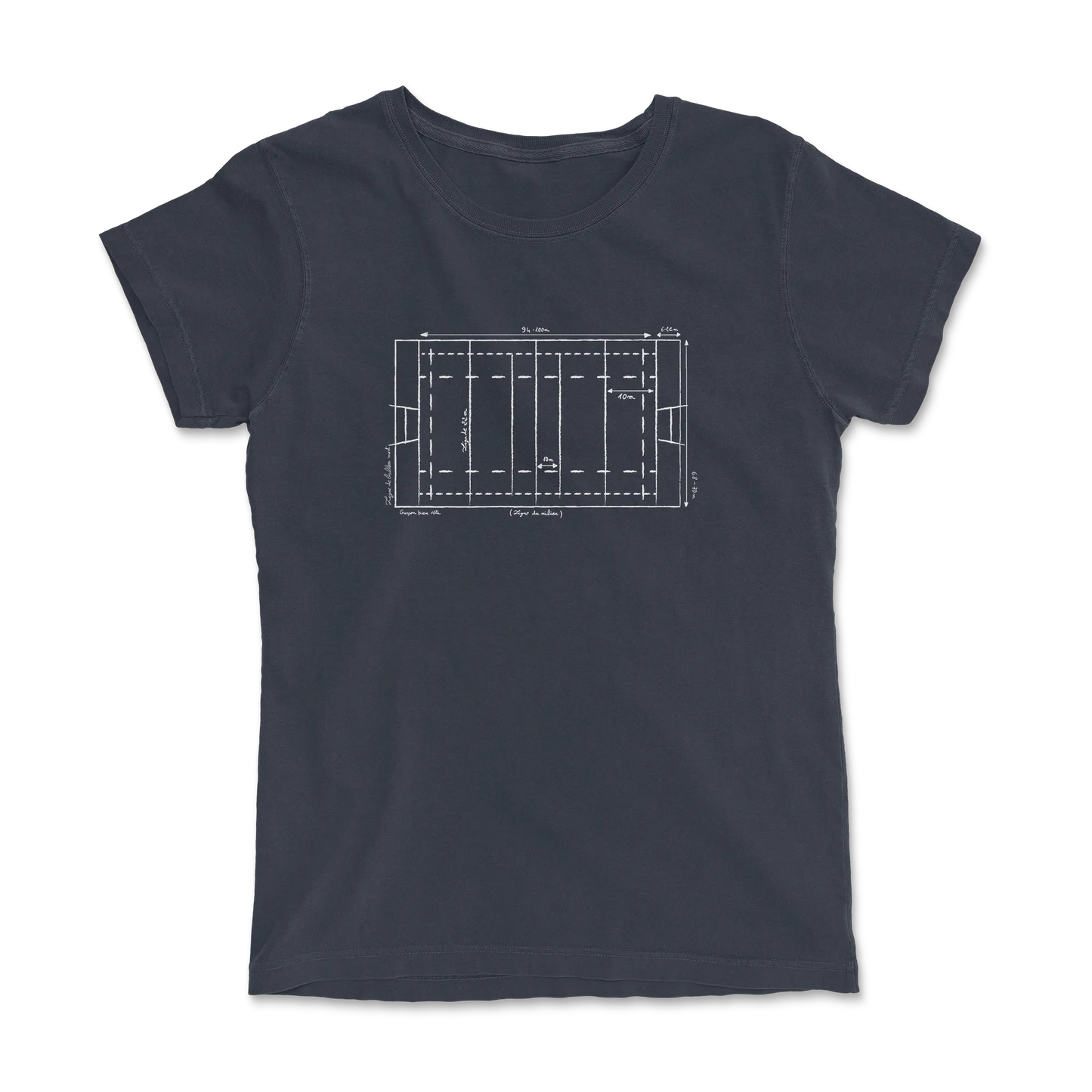 T-shirt Rugby Technique – Plan du Terrain-Garçon bien vêtu