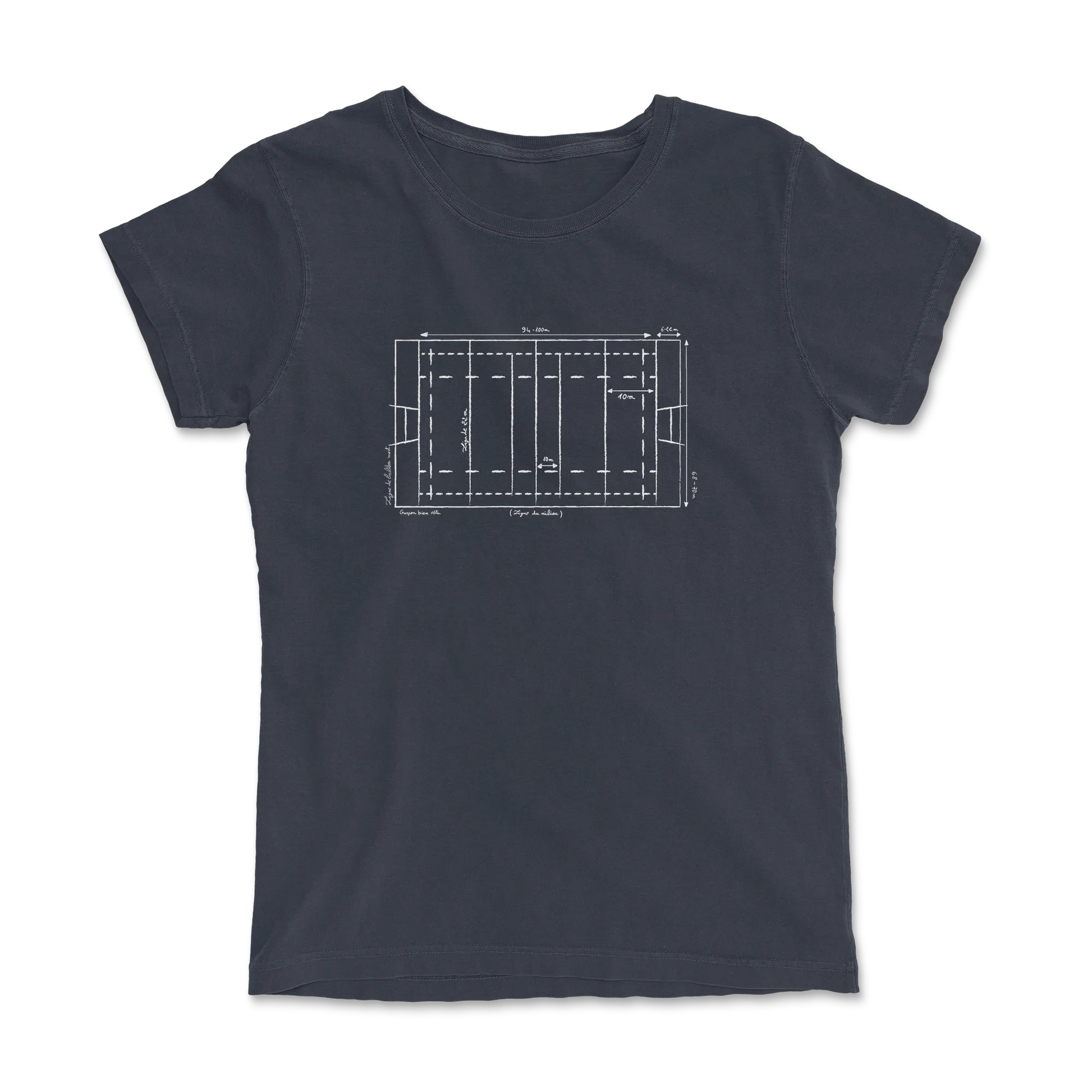 T-shirt Rugby Technique – Plan du Terrain-Garçon bien vêtu