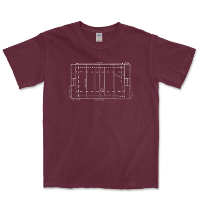 T-shirt Rugby Technique – Plan du Terrain-Garçon bien vêtu