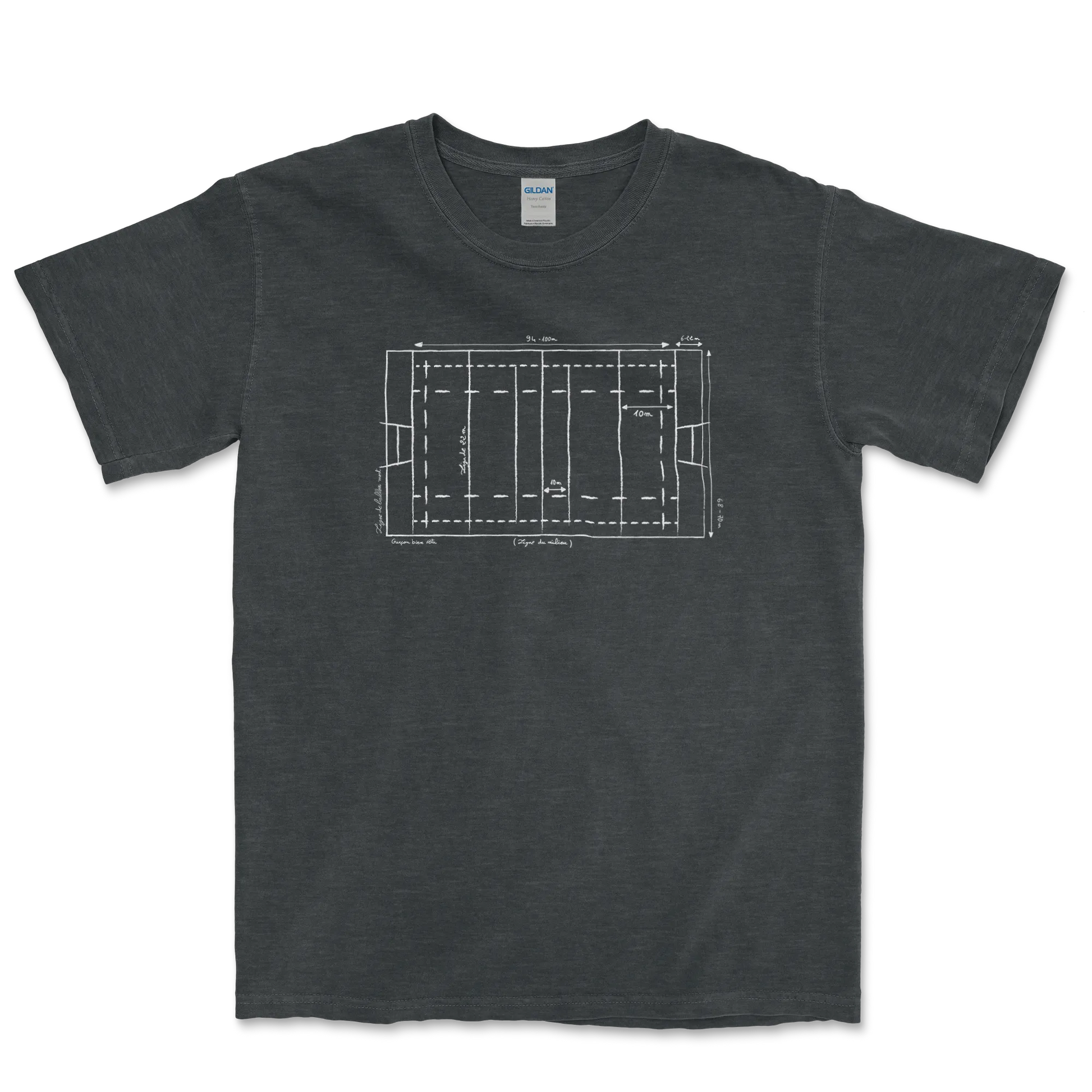 T-shirt Rugby Technique – Plan du Terrain-Garçon bien vêtu
