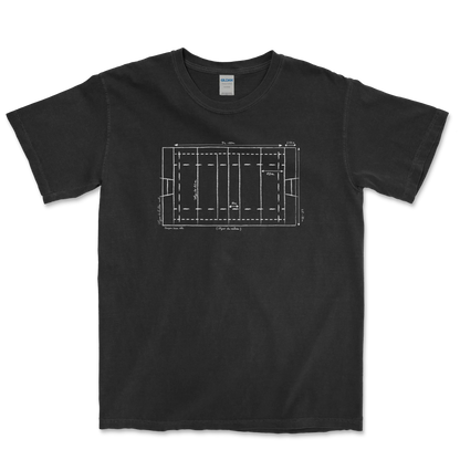 T-shirt Rugby Technique – Plan du Terrain-Garçon bien vêtu