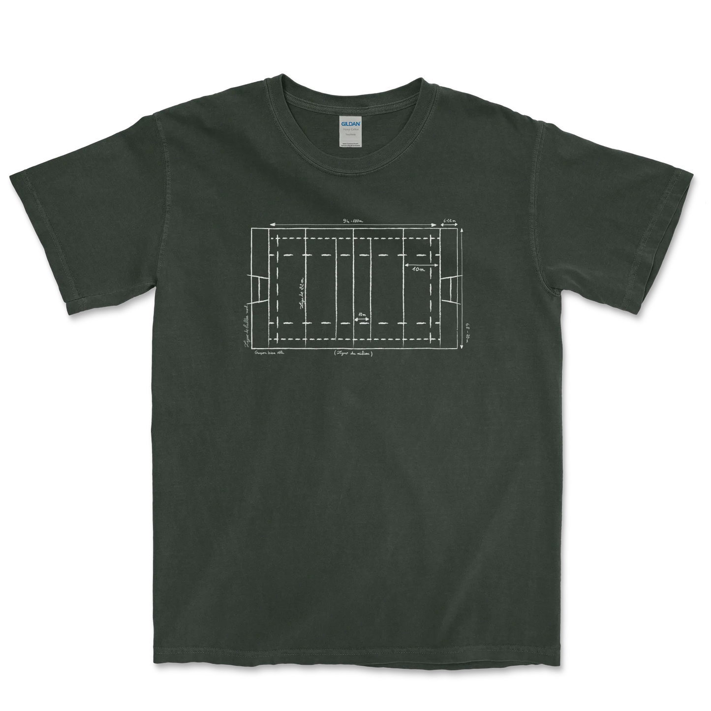 T-shirt Rugby Technique – Plan du Terrain-Garçon bien vêtu