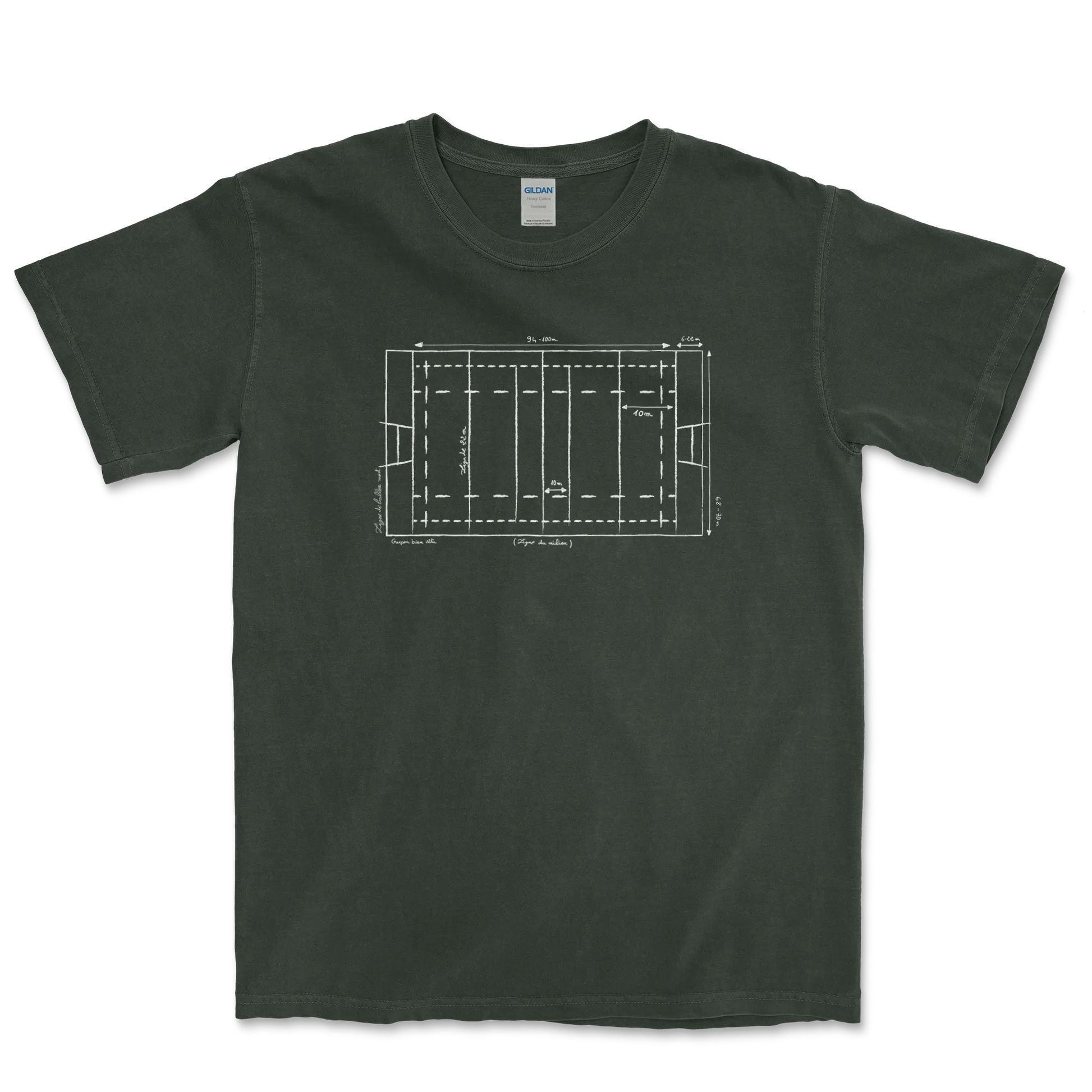 T-shirt Rugby Technique – Plan du Terrain-Garçon bien vêtu