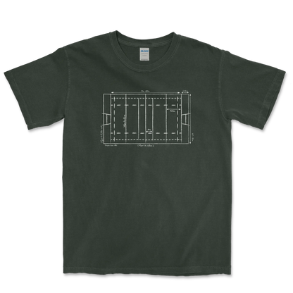 T-shirt Rugby Technique – Plan du Terrain-Garçon bien vêtu