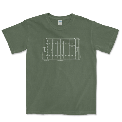T-shirt Rugby Technique – Plan du Terrain-Garçon bien vêtu