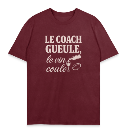 T-shirt Rugby Humour – Le Coach Gueule, le Vin Coule