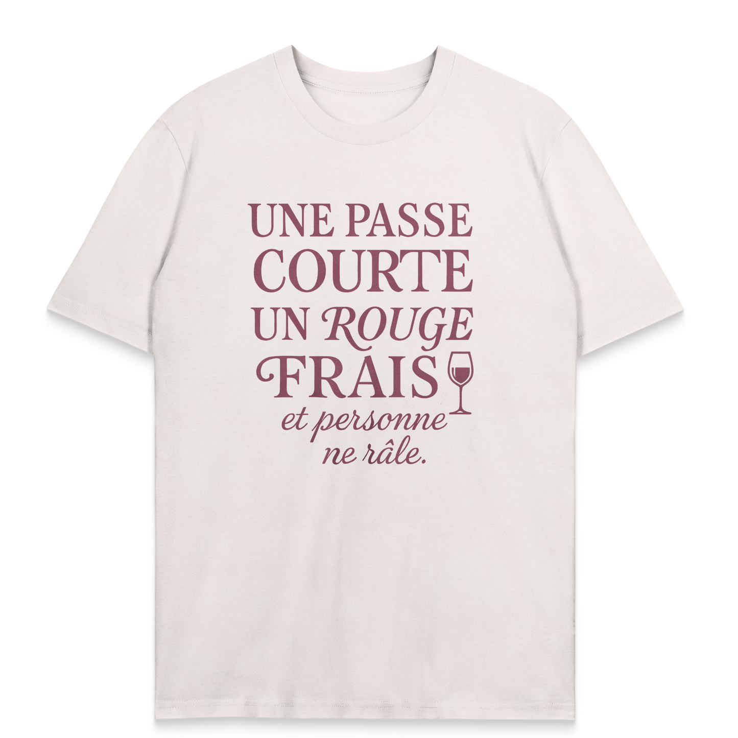 T-shirt Rugby Humour – Passe Courte & Rouge Frais