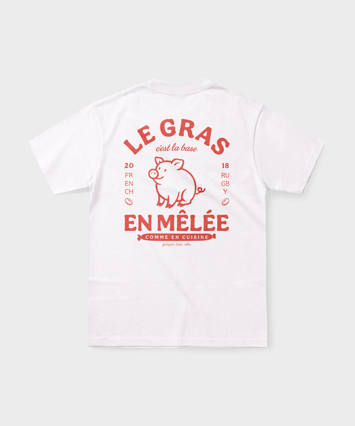 T-Shirt rugby – Le gras c'est la base en mêlée