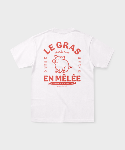 T-Shirt rugby – Le gras c'est la base en mêlée